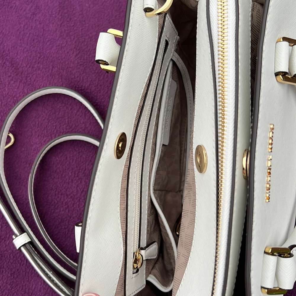 MICHAEL KORS - Saffiano Leather - White - Satchel - Picture 7 of 16